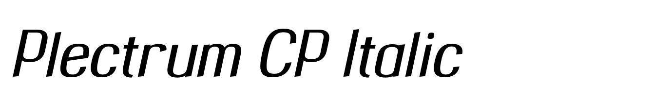 Plectrum CP Italic